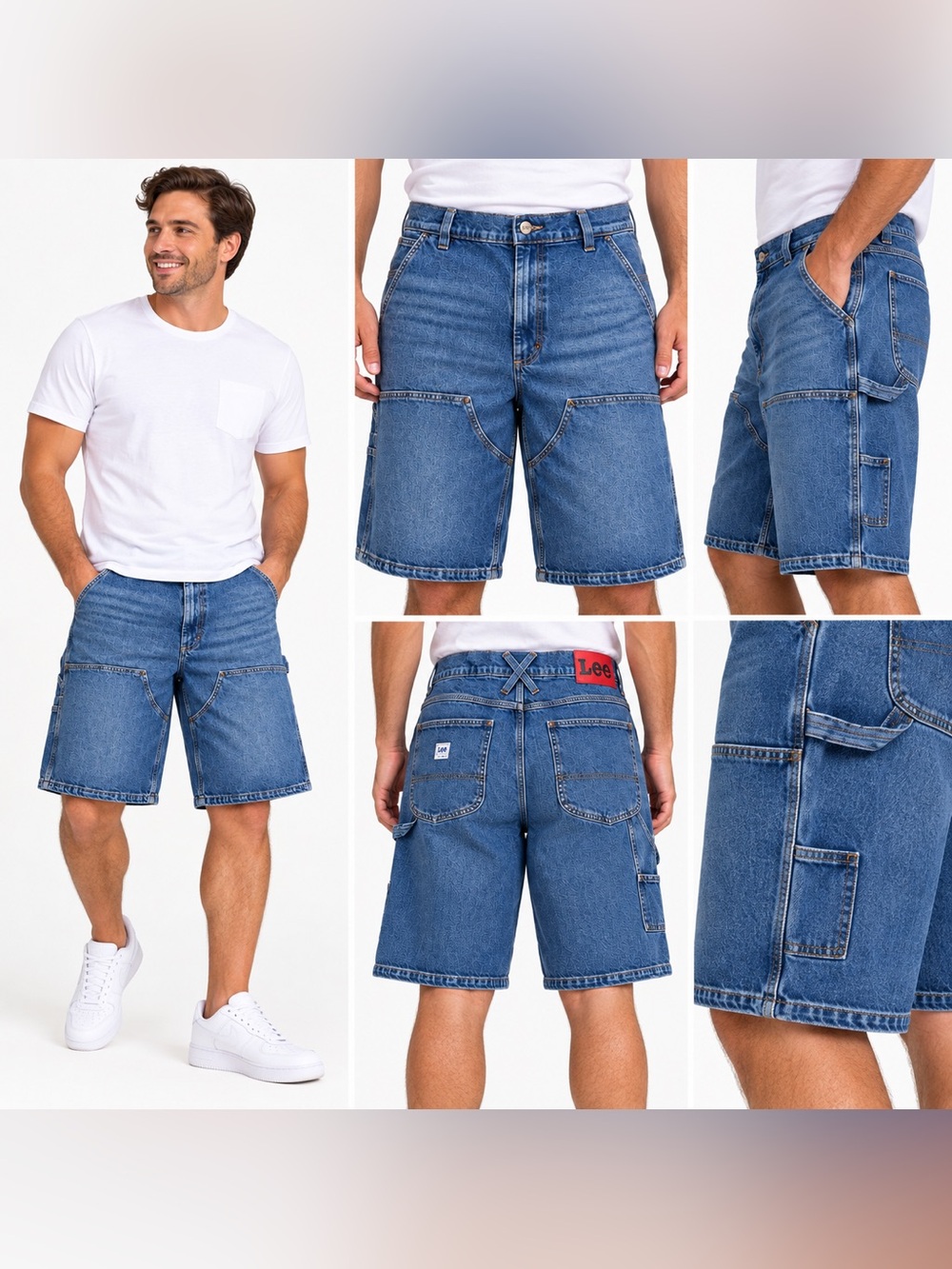 NWT Kacey Lee x Kacey Musgraves Loose Fit Carpenter Denim Shorts Size 34